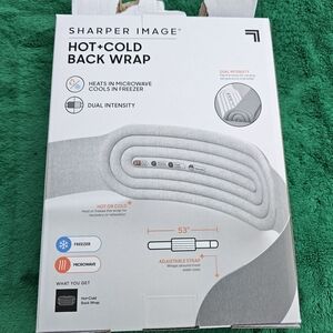 Sharper Image Hot+Cold Back Wrap - Pain Relief Wrap NEW